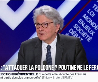 Replay BFM Politique - Otan: On a donc intérêt à se préparer à notre réponse coordonnée en cas de menace d'attaque russe de la Lituanie ou de la Pologne, affirme Thierry Breton, ancien commissaire européen