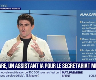 Replay Good Morning Business - Le Pitch : Alva.care, un assistant IA pour le secrétariat médical - 25/09
