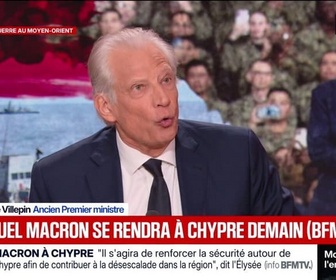 Replay BFM Politique - Emmanuel Macron à Chypre: Dominique de Villepin affirme que la place du chef de l'État est à l'Élysée pour coordonner l'action de la France dans le contexte de la guerre au Moyen-Orient
