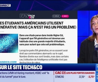 Replay Tech & Co, la quotidienne - À lire sur le site Tech&Co : 85% des étudiants américains utilisent l'IA générative (mais ça n'est pas un problème), par Salomé Ferraris - 02/09