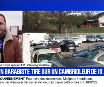 Replay Midi BFM - Isère : Un garagiste se défend contre des cambrioleurs et est soutenu par les habitants de Romagnieu