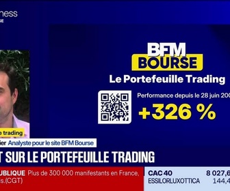 Replay BFM Bourse - Le point sur le portefeuille trading - 29/09