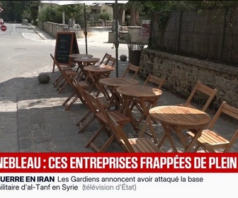 Replay BFM Première - Ces commerces dont l'activité est en berne à cause des incendies à Fontainebleau