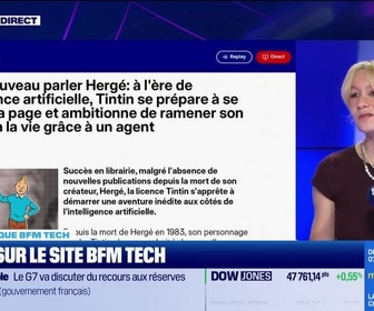 Replay Tech & Co, la quotidienne - À lire sur le site Tech&Co : Faire à nouveau parler Hergé, à l'ère de l'intelligence artificielle, Tintin se prépare à se mettre à la page et ambitionne de ramener son créateur à la vie grâce à un agent par Salomé Ferraris - 09