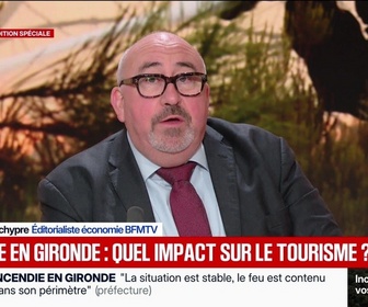 Replay BFM Première - BFM Conso : Incendie en Gironde, quel impact sur le tourisme ? - 31/07