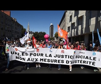 Replay Des manifestations éclatent à Nantes contre les coupes dans les services publics de Macron