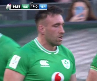 Replay Tournoi des Six Nations de Rugby - Journée 2 : Jack Conan inscrit le troisième essai pour l'Irlande, l'Italie est dépassée