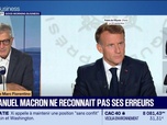 Replay Good Morning Business - Emmanuel Macron ne reconnaît pas ses erreurs