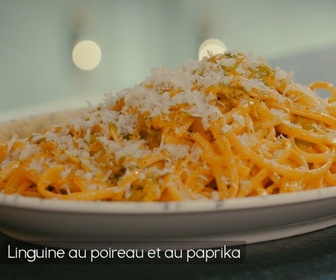 Replay Petits Plats en équilibre - Linguine au poireau et paprika fumé