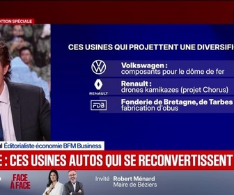 Replay BFM Première - BFM éco : Défense, ces usines autos qui se reconvertissent - 26/03