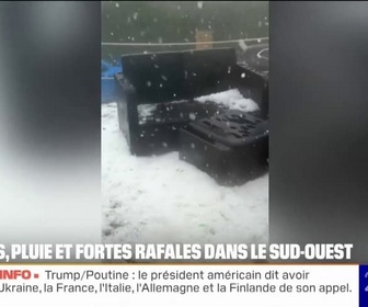 Replay 20H BFM - Les images des orages de grêle dans le Sud-Ouest