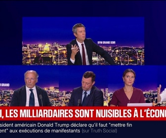 Replay BFM Grand Soir - Pour LFI, les milliardaires sont nuisibles à l'économie - 25/08
