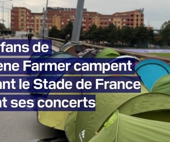 Replay Robin de BFM - Ça fait déjà trois jours que je dors dedans: des fans de Mylène Farmer ont installé leurs tentes devant le Stade de France avant ses concerts