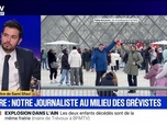 Replay BFM Grand Soir - Louvre : notre journaliste au milieu des grévistes - 15/12