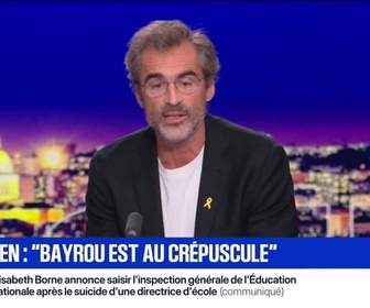 Replay BFM Grand Soir - Enthoven : Bayrou est au crépuscule - 02/09