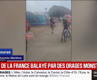 Replay BFM Première - L'ouest de la France balayé par de puissants orage