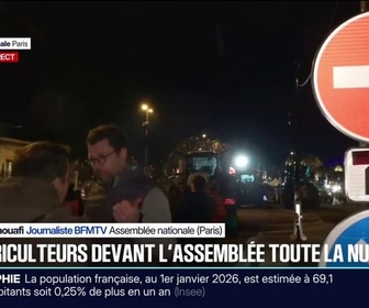 Replay 20H BFM - Les avancées ne sont pas suffisantes: les agriculteurs mobilisés à Paris annoncent dormir devant l'Assemblée toute la nuit