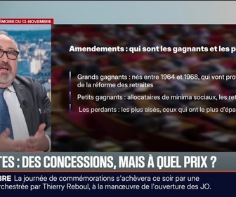 Replay BFM Première - BFM éco : Retraites, des concessions... mais à quel prix ? - 13/11