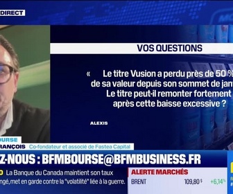 Replay BFM Bourse - Culture Bourse : Le titre Vusion peut-il remonter fortement après cette baisse excessive ? Le marché est-il devenu irrationnel sur ce dossier ? , par Gwendal Daubresse-Chasle - 18/03