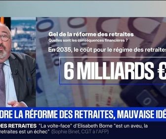 Replay BFM Première - BFM éco : Suspendre la réforme des retraites ? - 08/10