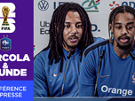 Replay Coupe du Monde 2026 : Bradley Barcola et Jules Koundé en conférence de presse avant France - Paraguay