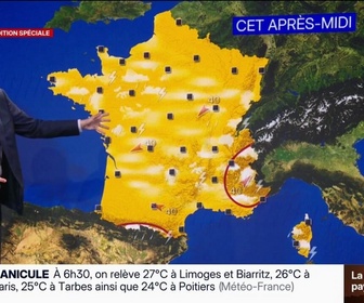 Replay BFM Première - Des températures records attendues une nouvelle fois ce mercredi, 58 départements placés en vigilance rouge canicule