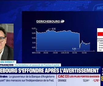 Replay BFM Bourse - Tarifs / ETF : Derichebourg chute, accablé par les droits de douane - 03/09