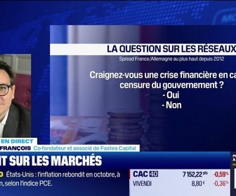 Replay BFM Bourse - La France risque-t-elle une crise financière ? - 27/11