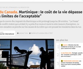 Replay Dans la presse - En Martinique, la mobilisation contre la vie chère ne faiblit pas