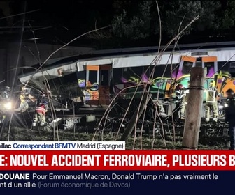 Replay BFM Grand Soir - Espagne : nouvel accident de train, au moins un mort - 20/01