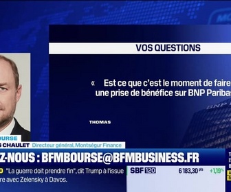 Replay BFM Bourse - Culture Bourse : Est ce que c'est le moment de faire une prise de bénéfice sur BNP Paribas ? , par Julie Cohen-Heurton - 22/01