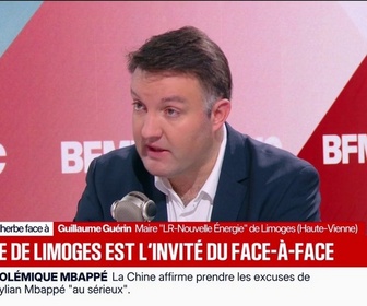 Replay Face à Face - Violences du 17 octobre: Quand on détruit une mairie, on ne détruit pas la maison d'un entrepreneur du CAC 40, déplore Guillaume Guérin, maire LR-Nouvelle Énergie de Limoges