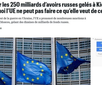 Replay Dans la presse - Riposte européenne sur l'Ukraine : Et si l'UE utilisait les avoirs gelés de la Russie ?