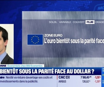 Replay BFM Bourse - L'éco du monde : L'euro bientôt sous le dollar ? - 19/11