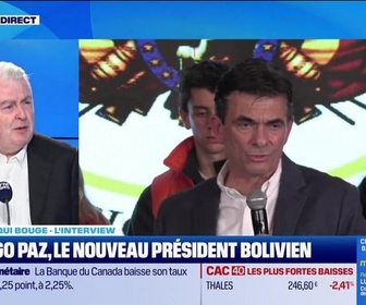 Replay Le monde qui bouge - L'Interview : Rodrigo Paz, nouveau président bolivien - 30/10