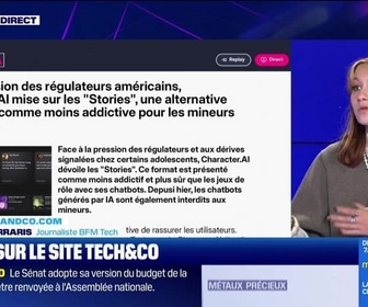 Replay Tech & Co, la quotidienne - À lire sur le site Tech&Co : Sous pression des régulateurs américains, Character.AI mise sur les Stories, une alternative présentée comme moins addictive pour les mineurs, par Salomé Ferraris - 26/11