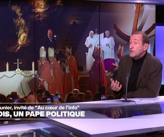 Replay Les invités du jour - Frédéric Mounier: La vision politique du Pape se lit sur son visage