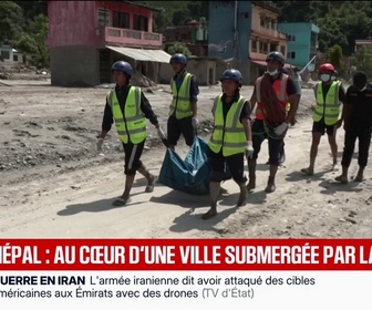 Replay BFM Première - Crue au Népal: BFMTV au cœur d'une ville entièrement sous la boue, 5 jours après la catastrophe