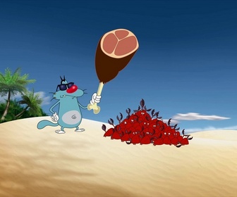 Replay Oggy et les cafards - S03 E15 - Les naufragés