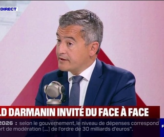 Replay Face à Face - Gérald Darmanin: Ce qui n'est pas acceptable pour la France, c'est de ne pas avoir de budget