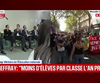 Replay BFM Non-stop - Blocages des lycées : Édouard Geffray, ministre de l'Éducation, interpellé par les étudiants