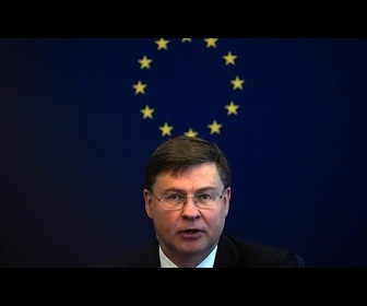 Replay Le commissaire européen à l'Économie, Valdis Dombrovkis, appelle les 27 à faire bloc
