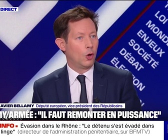 Replay BFM Politique - Budget de la défense: Nous soutiendrons tout ce qui permettra de donner à nos forces armées les moyens de leurs missions, assure François-Xavier Bellamy (LR)