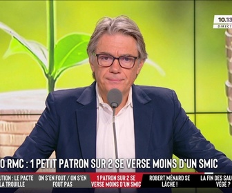Replay Les Grandes Gueules - Un dirigeant de TPE sur 2 se verse un salaire inférieur au SMIC. Petits patrons, les nouveaux pauvres ?