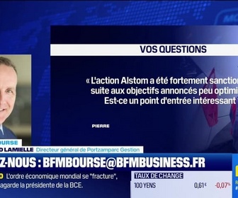 Replay BFM Bourse - Culture Bourse : L'action Alstom a été fortement sanctionnée suite aux objectifs annoncés peu optimistes. Est-ce un point d'entrée intéressant ? , par Julie Cohen-Heurton - 26/05