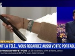 Replay BFM Grand Soir - Devant la télé... Vous regardez aussi votre portable ! - 19/11