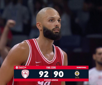 Replay SuperCoupe de l'EuroLeague : Evan Fournier élimine Fenerbahçe et envoie l'Olympiacos en finale !