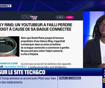 Replay Tech & Co, la quotidienne - À lire sur le site Tech&Co : Galaxy Ring, un YouTubeur a failli perdre son doigt à cause de sa bague connectée, par Kesso Diallo - 30/09