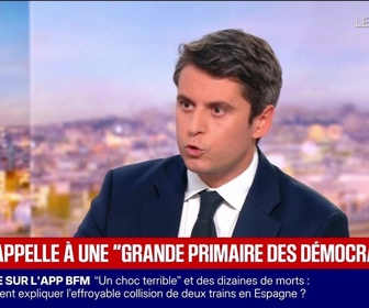 Replay BFM Grand Soir - Attal appelle à une grande primaire des démocrates - 28/10