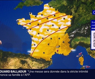 Replay BFM Première - Un ciel ensoleillé sur une majeure partie du pays, les températures repartent à la hausse dans le sud... La météo de ce mardi 1er septembre